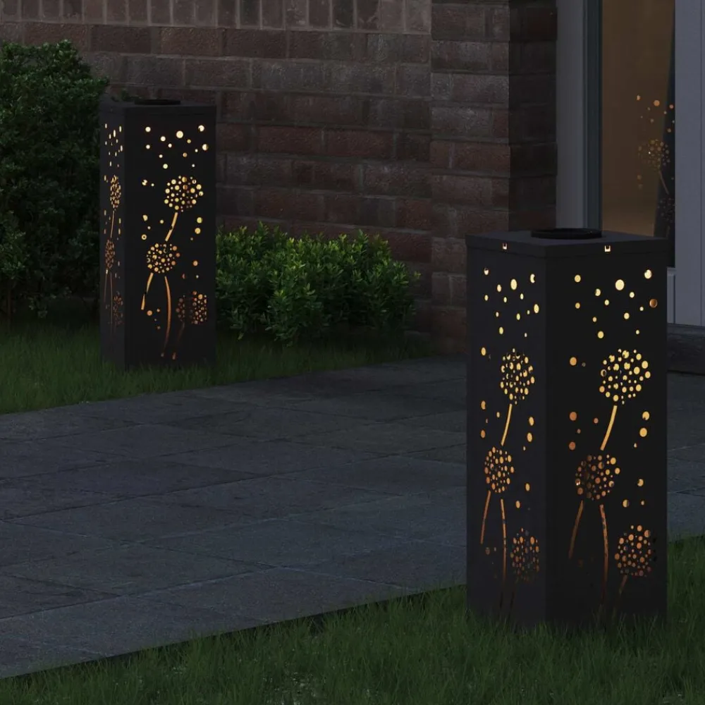 Solar LED Pad Licht 2 pcs Koudgewalst staal>vidaXL Discount