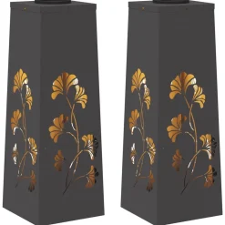 Solar LED Pad Licht 2 pcs Koudgewalst staal>vidaXL Discount
