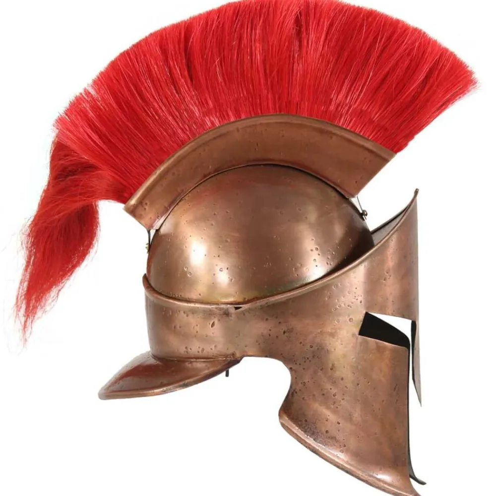 Soldatenhelm Grieks replica LARP staal koperkleurig>vidaXL Clearance