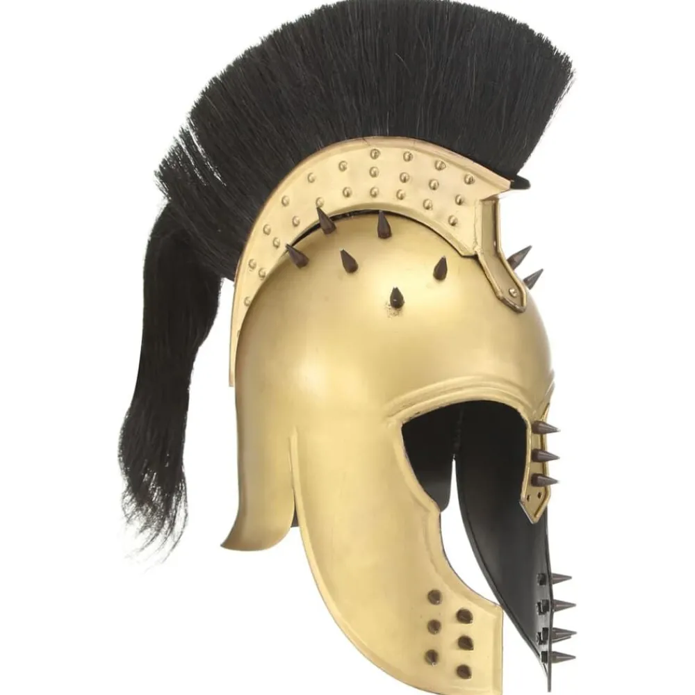 Kunst & Entertainment*vidaXL Soldatenhelm Grieks replica LARP staal messingkleurig