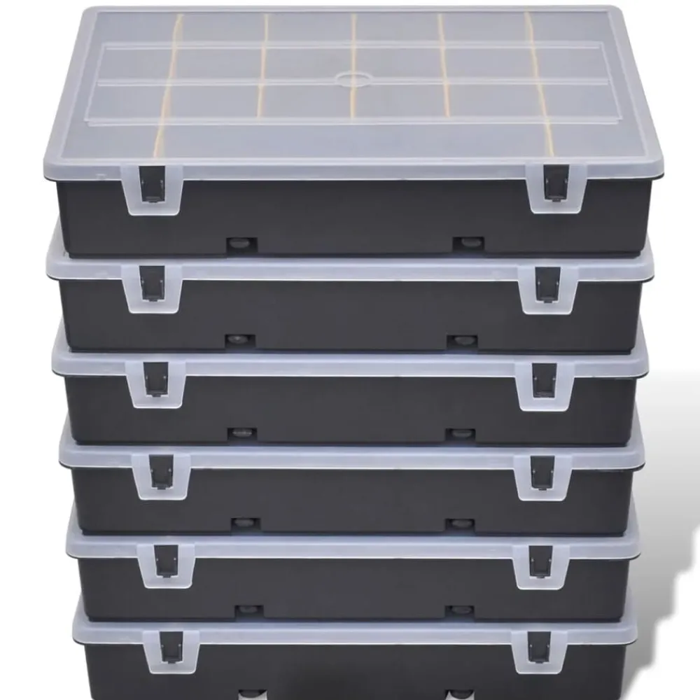 Bouwbeslag*vidaXL Sorteerdozen 6 st