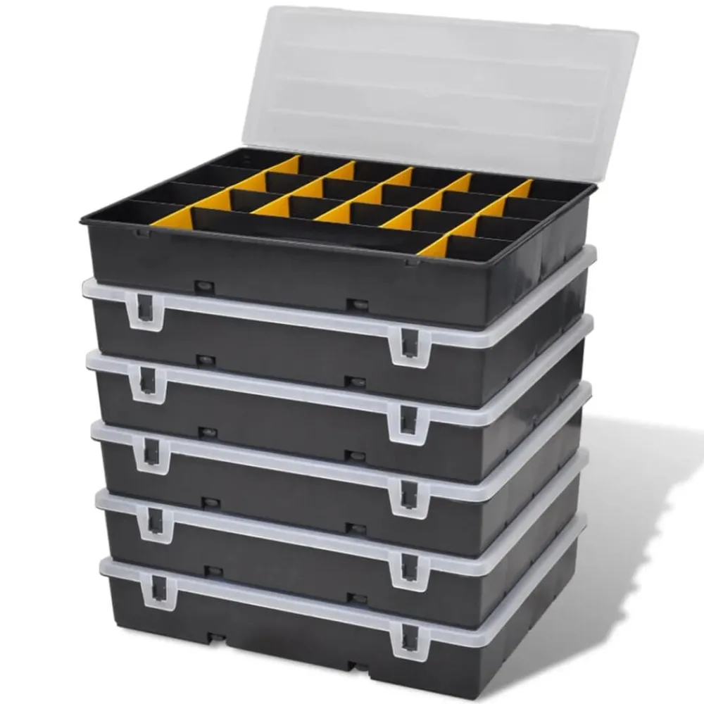 Bouwbeslag*vidaXL Sorteerdozen 6 st