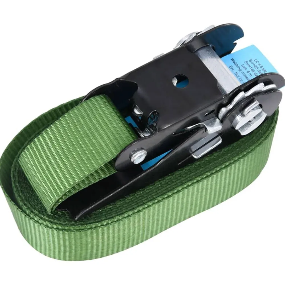 Spanbanden 4 st 800 daN 6 m groen>vidaXL New