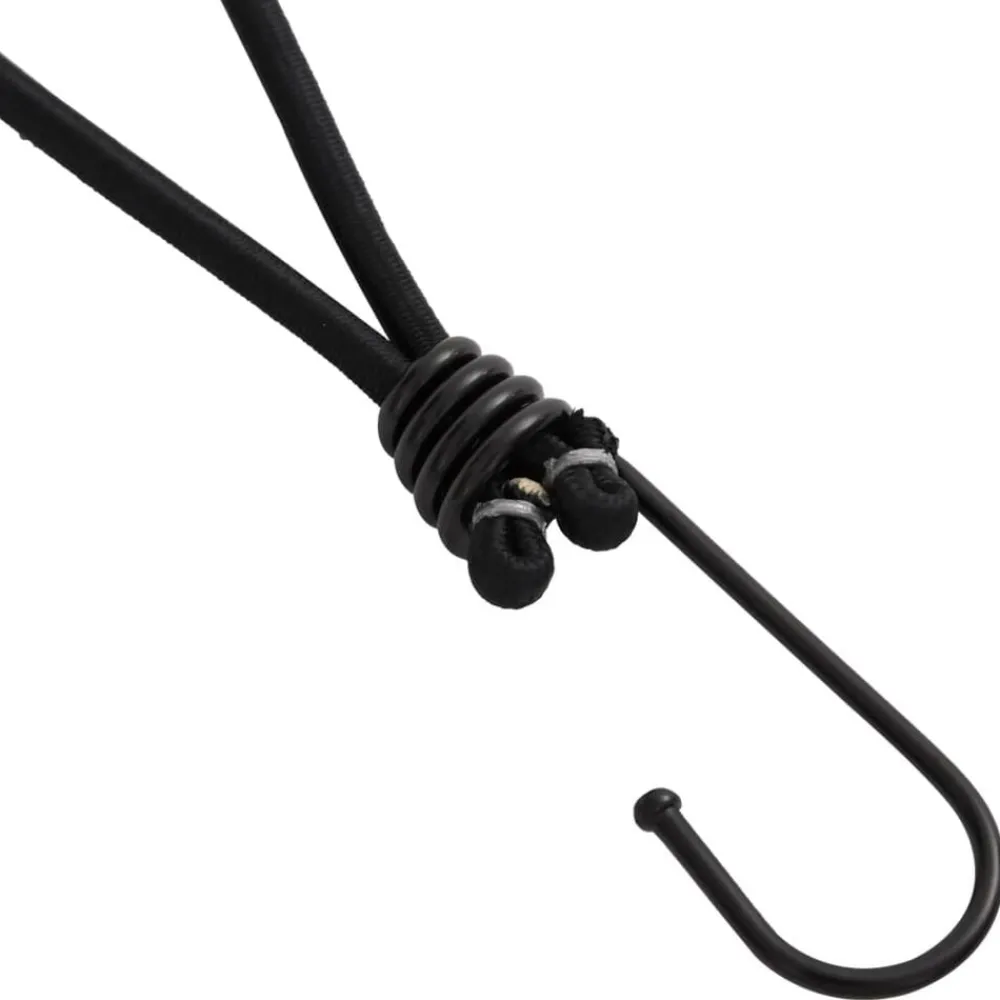 Buitensport*vidaXL Spanelastiek met haken 25 st 17 cm