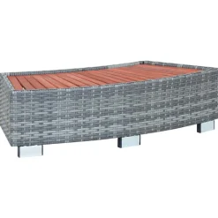 Spatrap 92x45x25 cm poly rattan>vidaXL Clearance