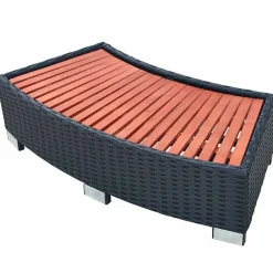 Zwembaden & Spa'S*vidaXL Spatrap 92x45x25 cm poly rattan Zwart