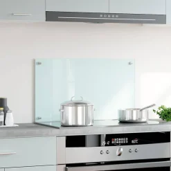 Spatscherm keuken 70x40 cm gehard glas wit>vidaXL Discount
