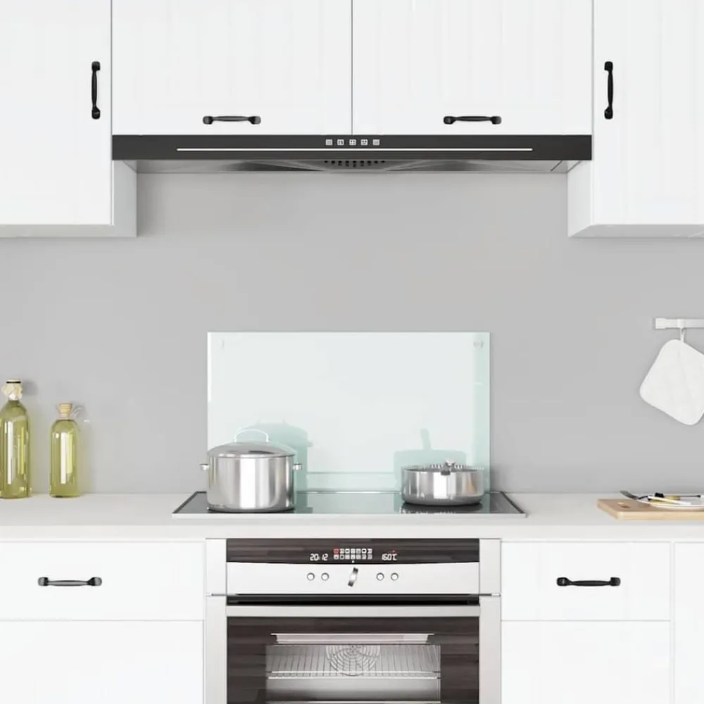Spatscherm keuken 70x40 cm gehard glas wit>vidaXL Discount