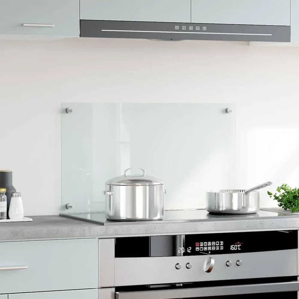 Spatscherm keuken 70x40 cm gehard glas transparant>vidaXL Outlet