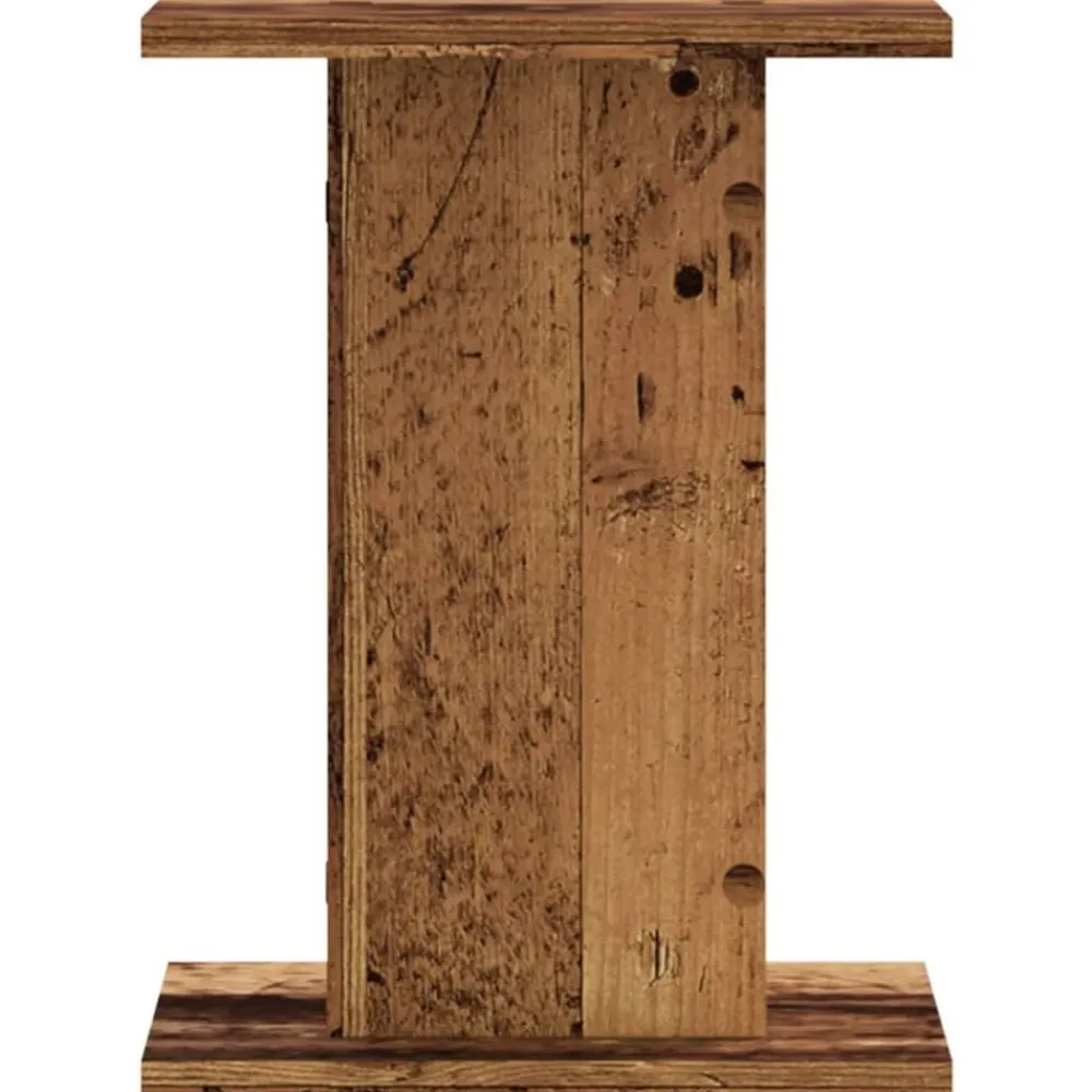 Speakerstandaards 2 st 30x30x40 cm bewerkt hout kleurig>vidaXL Sale