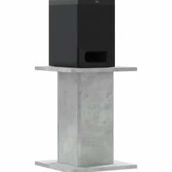 Elektronica*vidaXL Speakerstandaards 2 st 30x30x40 cm bewerkt hout Betongrijs