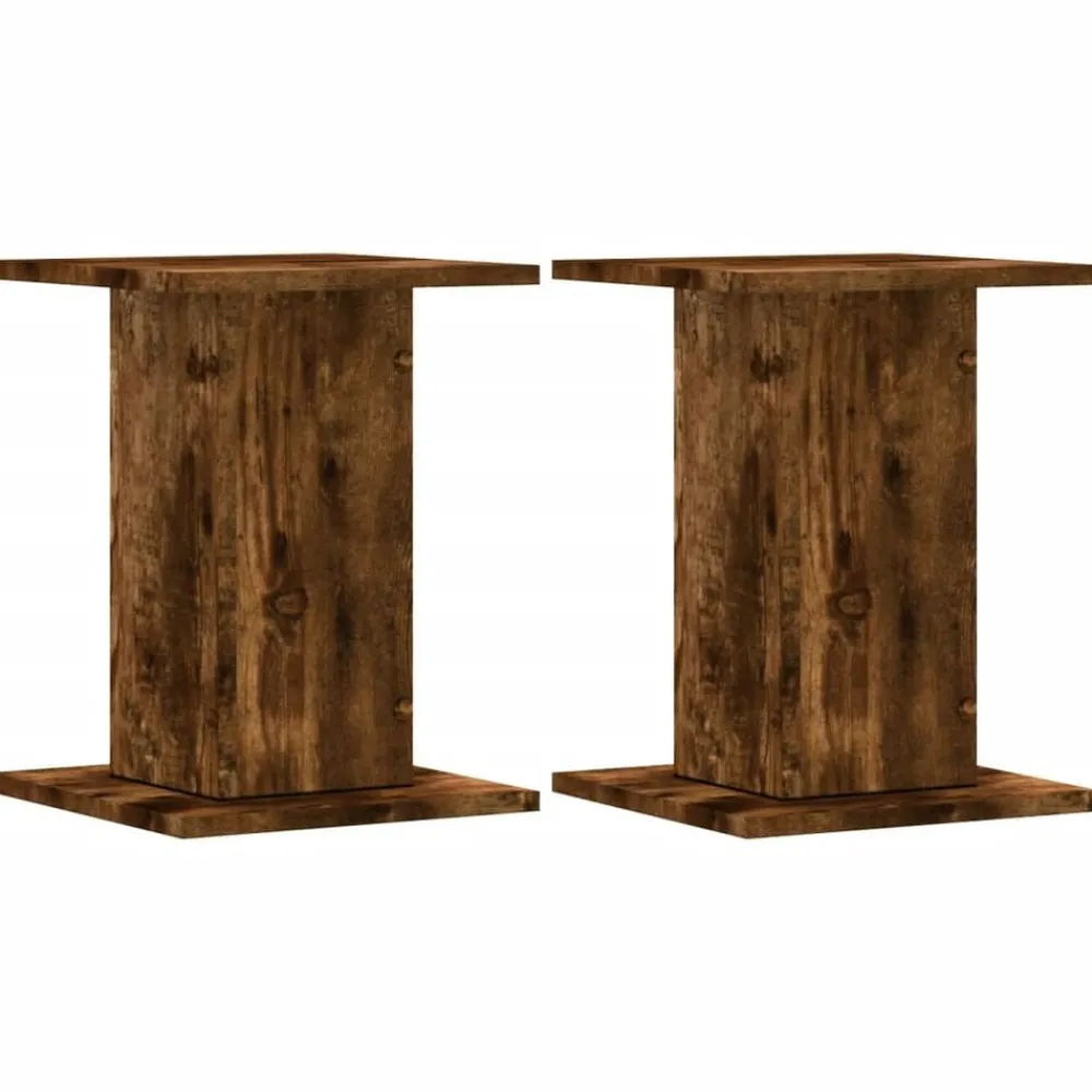 Speakerstandaards 2 st 30x30x40 cm bewerkt hout>vidaXL Sale