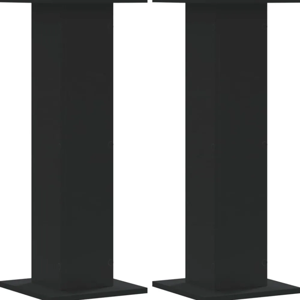 Speakerstandaards 2 st 30x30x80 cm bewerkt hout>vidaXL Clearance