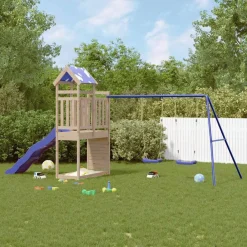 Buitenspeelgoed*vidaXL Speelhuis massief grenenhout