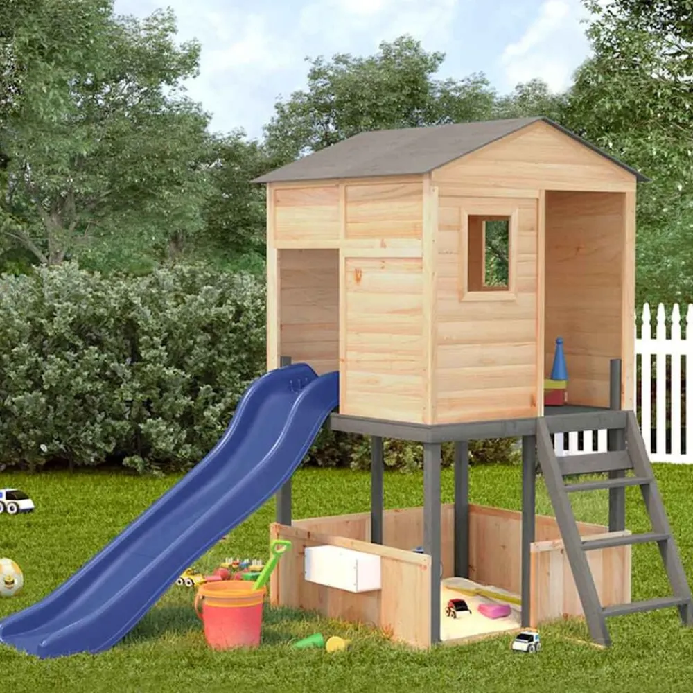 Speelset voor buiten massief sparrenhout>vidaXL Hot