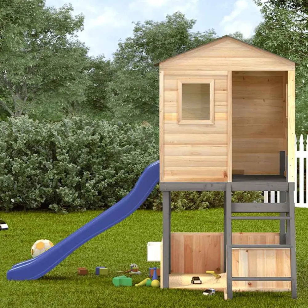 Speelset voor buiten massief sparrenhout>vidaXL Hot