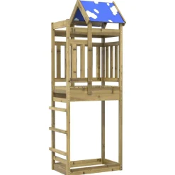 Speeltoren Bruin 85 x 52,5 x 239 cm Massief geïmpregneerd hout>vidaXL Best