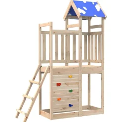 Buitenspeelgoed*vidaXL Speeltoren Bruin 110,5 x 52,5 x 215cm Massief grenenhout