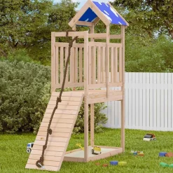 Speeltoren Bruin 52,5 x 110,5 x 215 cm Massief grenenhout>vidaXL Online