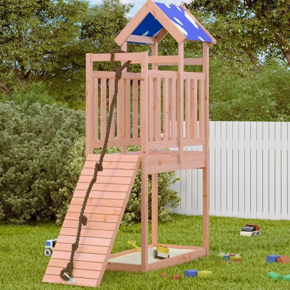 Speeltoren Bruin 52,5 x 110,5 x 215 cm Massief Douglas hout>vidaXL New