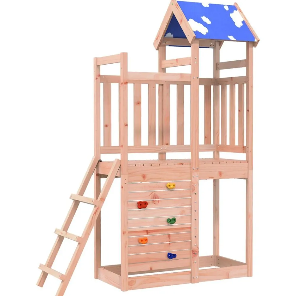 Buitenspeelgoed*vidaXL Speeltoren Bruin 110,5 x 52,5 x 215cm Massief Douglas hout
