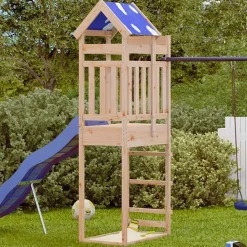 Buitenspeelgoed*vidaXL Speeltoren Bruin 85 x 52,5 x 239 cm Massief grenenhout