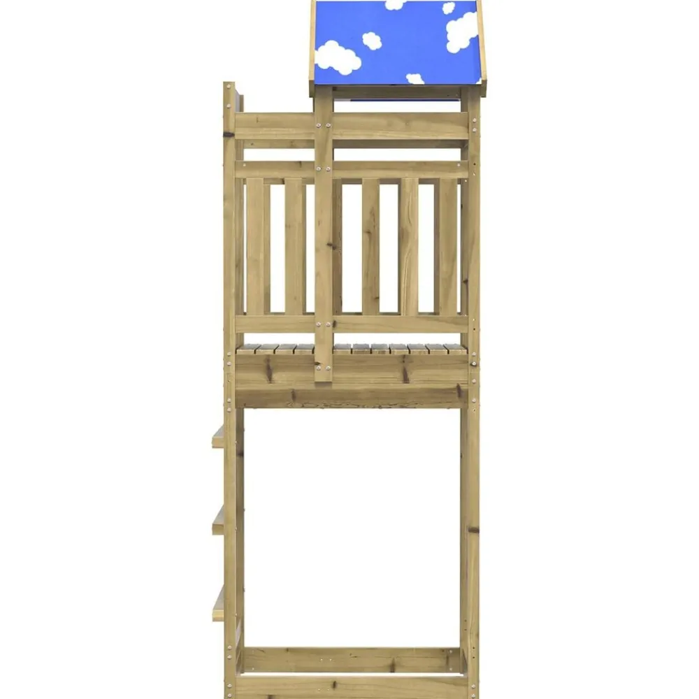 Speeltoren Bruin 52,5 x 85 x 239 cm Massief geïmpregneerd hout>vidaXL Best