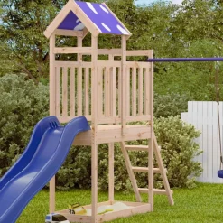 Speeltoren Bruin 52,5 x 110,5 x 215 cm Massief grenenhout>vidaXL New