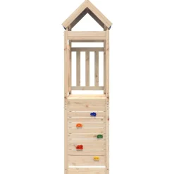 Speeltoren Bruin 110,5 x 52,5 x 215 cm Massief grenenhout>vidaXL Hot