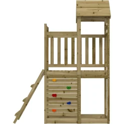 Speeltoren Bruin Massief geïmpregneerd hout>vidaXL Sale