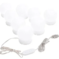 Spiegelverlichting met 8 LED-lampen warmwit en koudwit><noscript><img width=