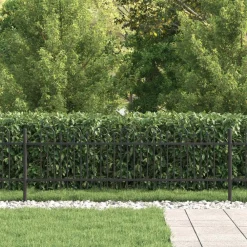 Tuinafscheidingen*vidaXL Spike Boog Hek Dronten Zwart
