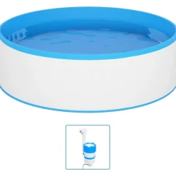Zwembaden & Spa'S*vidaXL Splasher pool met hangende skimmer en pomp 350x90 cm Wit