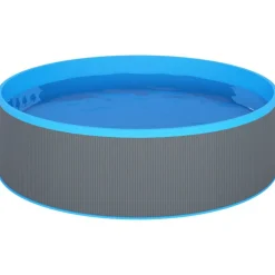 Zwembaden & Spa'S*vidaXL Splasher pool met hangende skimmer en pomp 350x90 cm Grijs