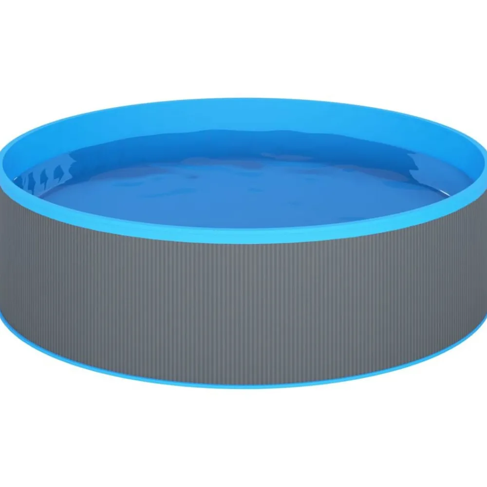Zwembaden & Spa'S*vidaXL Splasher pool met hangende skimmer en pomp 350x90 cm Grijs