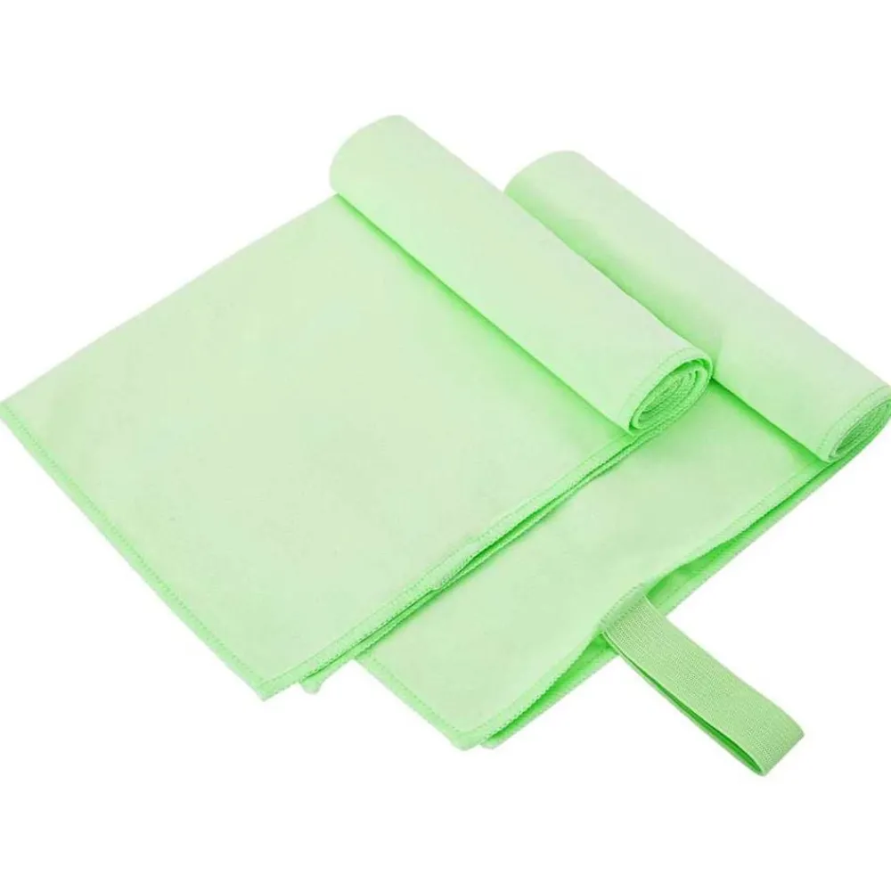 Linnengoed*vidaXL Sporthanddoeken 2 pcs 50 x 30 cm Polyester en polyamide Groen