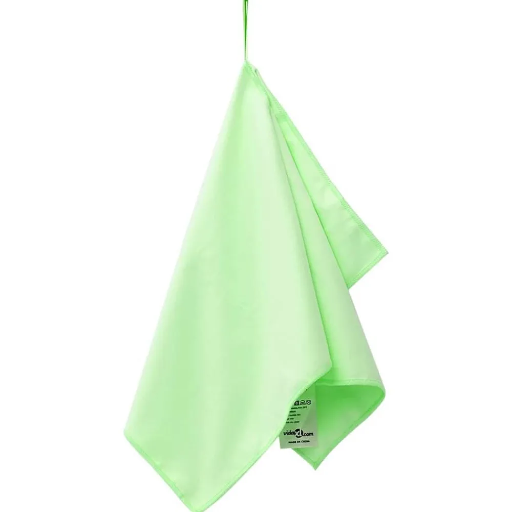 Linnengoed*vidaXL Sporthanddoeken 2 pcs 50 x 30 cm Polyester en polyamide Groen