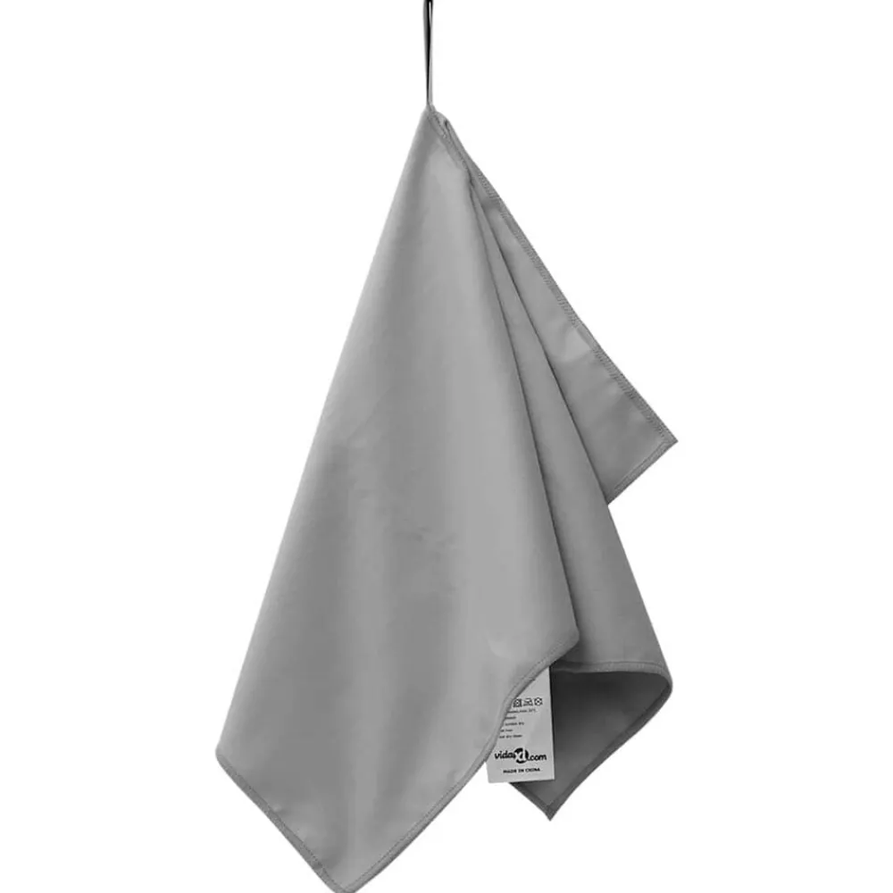 Linnengoed*vidaXL Sporthanddoeken 2 pcs 50 x 30 cm Donkergrijs