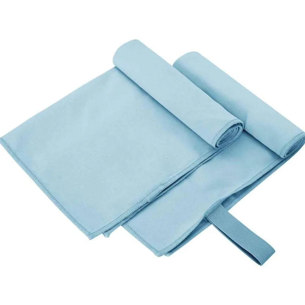 Linnengoed*vidaXL Sporthanddoeken 2 pcs 50 x 30 cm Polyester en polyamide Blauw