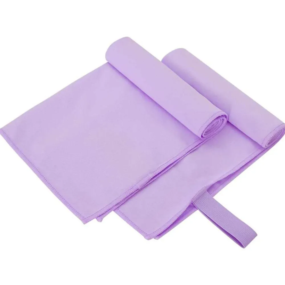Linnengoed*vidaXL Sporthanddoeken 2 pcs 50 x 30 cm Polyester en polyamide Paars