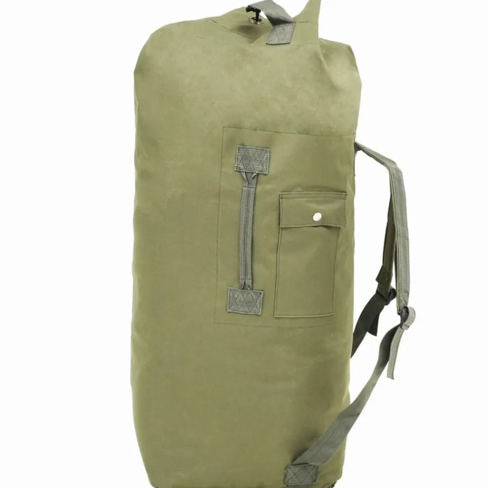Bagage & Tassen*vidaXL Sporttas legerstijl 85 L Olijfgroen
