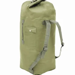 Bagage & Tassen*vidaXL Sporttas legerstijl 85 L Olijfgroen