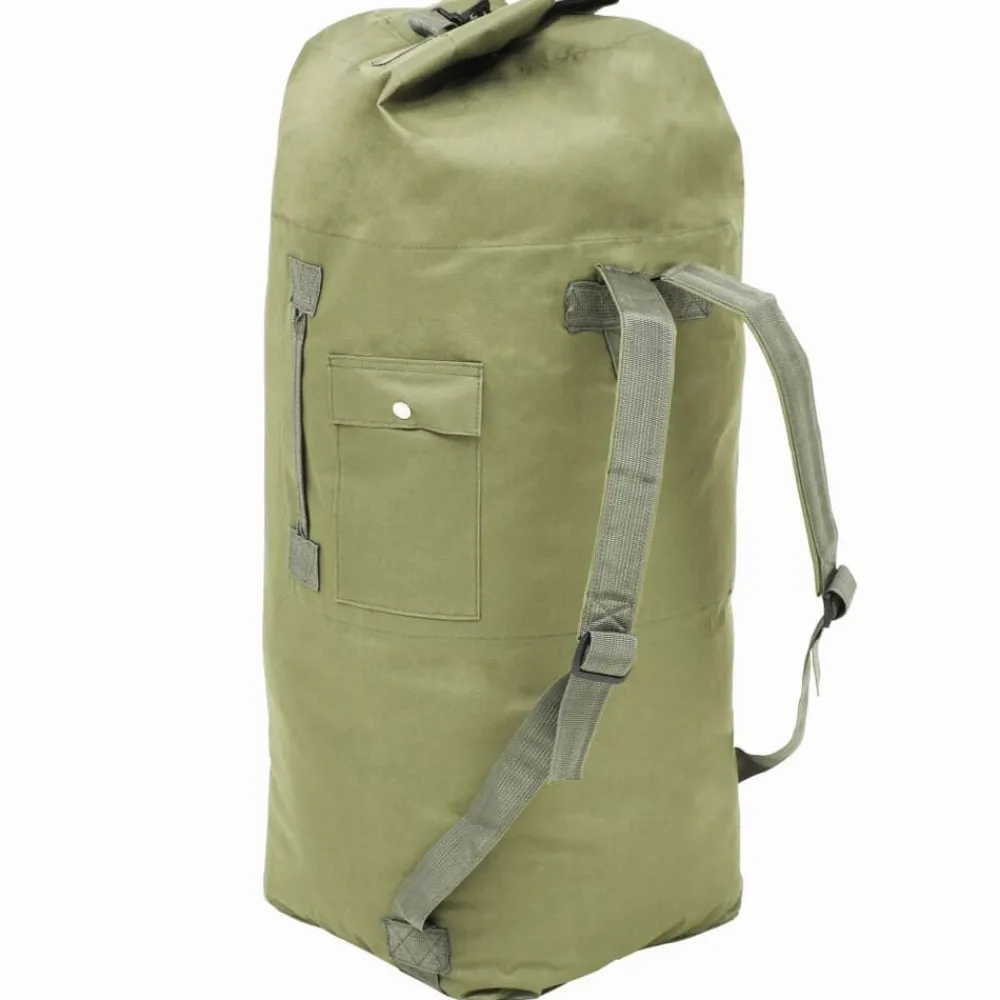 Bagage & Tassen*vidaXL Sporttas legerstijl 85 L Olijfgroen