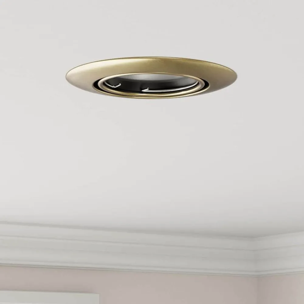 Verlichting*vidaXL Spotje 6 pcs 9 x 9 x 2.5 cm Metaal Koper