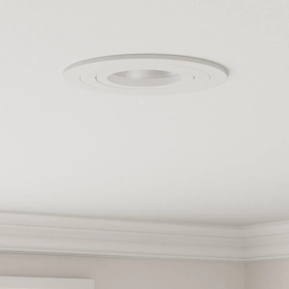 Verlichting*vidaXL Spotje 6 pcs 9 x 9 x 2 cm Aluminium Wit