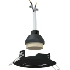 Verlichting*vidaXL Spotje 6 pcs 9 x 9 x 2.5 cm Metaal Zwart