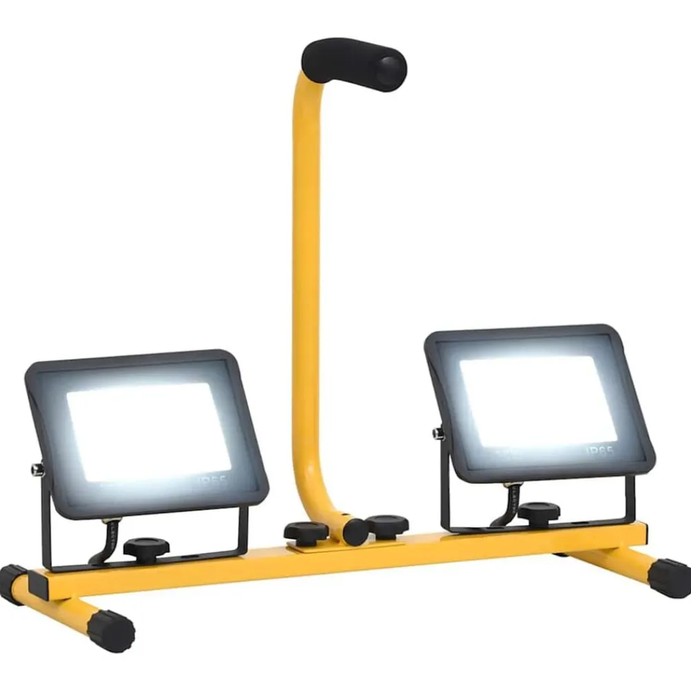 Verlichting*vidaXL Spotlight met handvat LED 2x30 W Koudwit