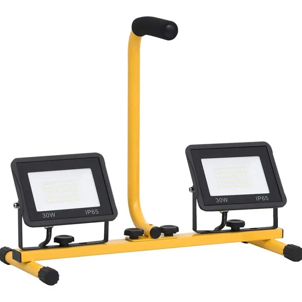 Verlichting*vidaXL Spotlight met handvat LED 2x30 W Koudwit