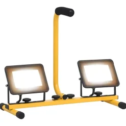 Verlichting*vidaXL Spotlight met handvat LED 2x30 W Warmwit