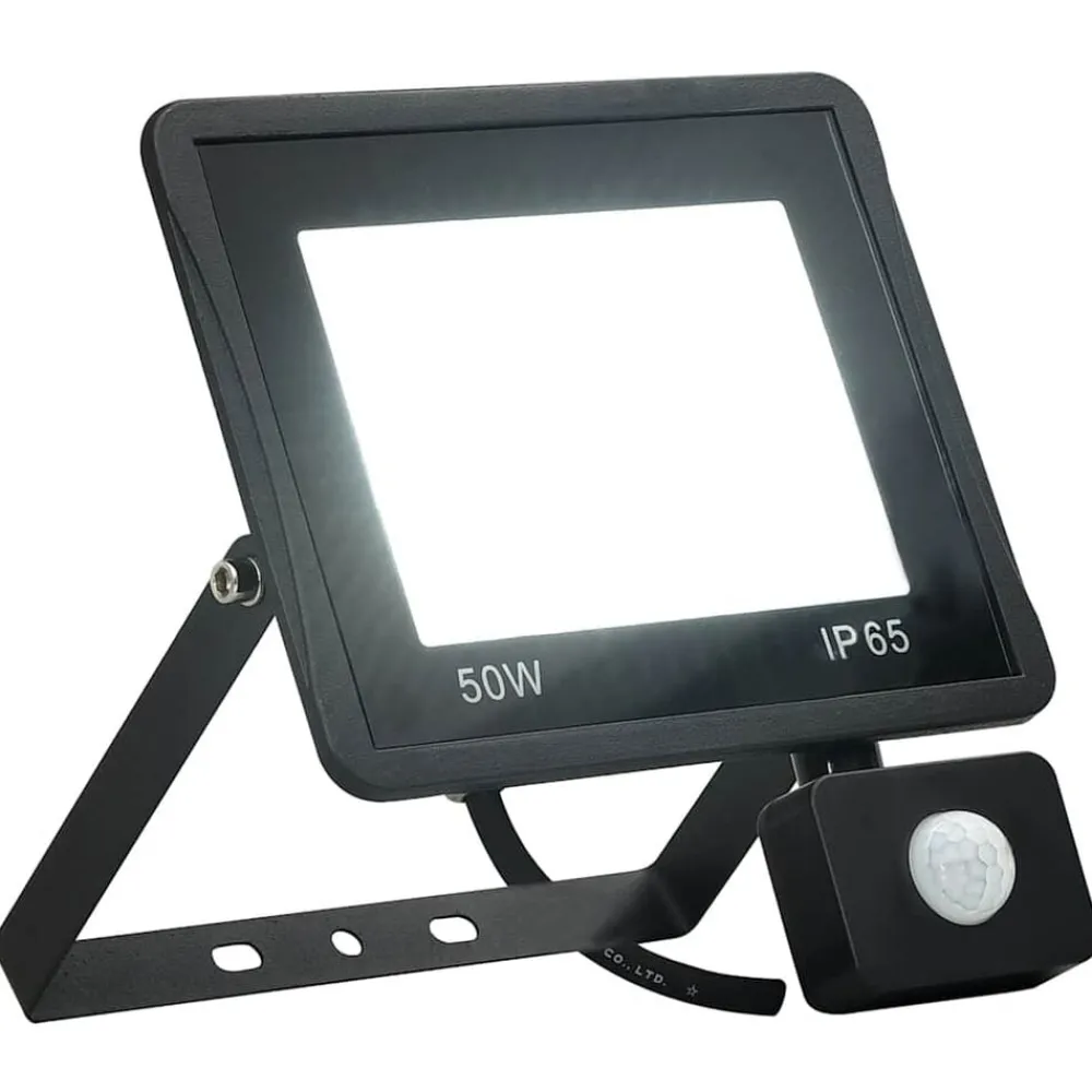 Verlichting*vidaXL Spotlight met sensor LED 50 W Koudwit